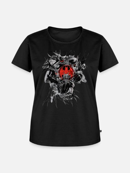Batman Composition Dark Rot - Frauen Premium Bio T-Shirt - Schwarz
