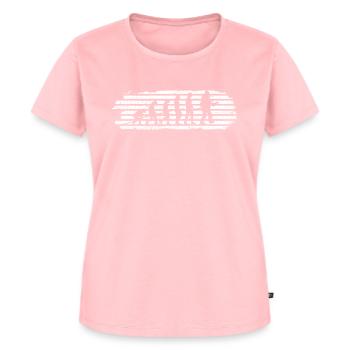 Feuerwehrmann Evolution Geschenk - Frauen Premium Bio T-Shirt - Rosa - Vorne - AI Model Female 172 dark (172cm)