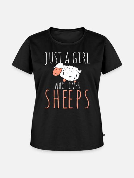 Schaf - Frauen Premium Bio T-Shirt - Schwarz