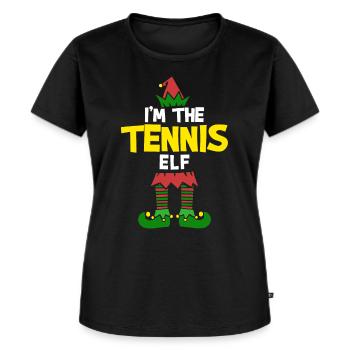 Christmas Tennis-Eleven - Women's Premium Organic T-shirt - black - Front - Selfina (174cm)