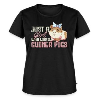 cobayes - T-shirt Premium bio Femme - noir - Devant - Selfina (174cm)