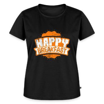 petit déjeuner - T-shirt Premium bio Femme - noir - Devant - Selfina (174cm)