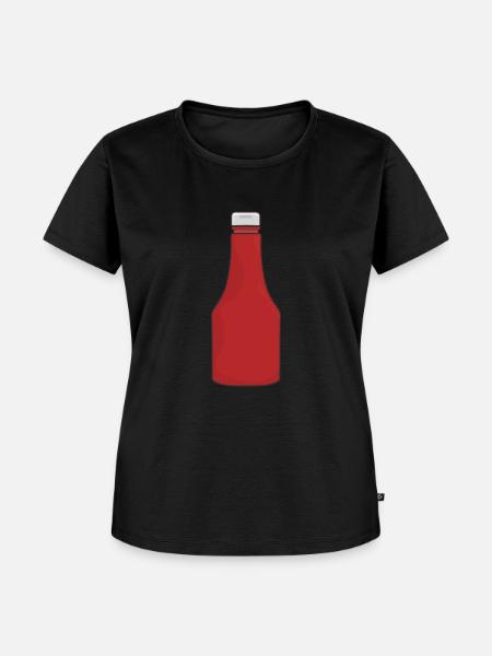 Ketchup - Frauen Premium Bio T-Shirt - Schwarz