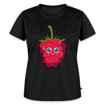 Framboise - T-shirt Premium bio Femme - noir - Devant - Selfina (174cm)