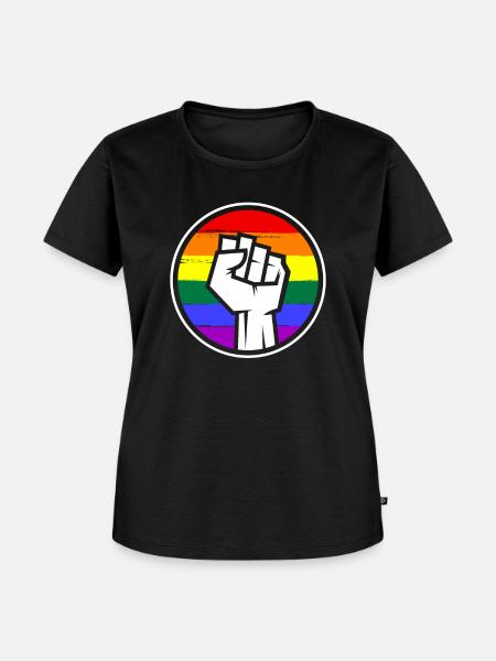 LGBT - Frauen Premium Bio T-Shirt - Schwarz