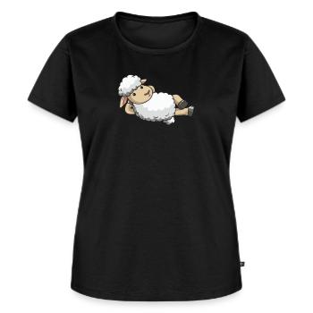 Mouton berger mouton costume mouton laine cadeau - T-shirt Premium bio Femme - noir - Devant - Selfina (174cm)
