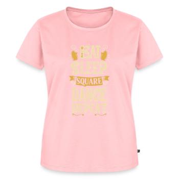 Eat Sleep Square Dance Repeat - Frauen Premium Bio T-Shirt - Rosa - Vorne - AI Model Female 172 dark (172cm)