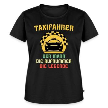Taxi Fahrer Taxifahrer Sprüche - Frauen Premium Bio T-Shirt - Schwarz - Vorne - Selfina (174cm)