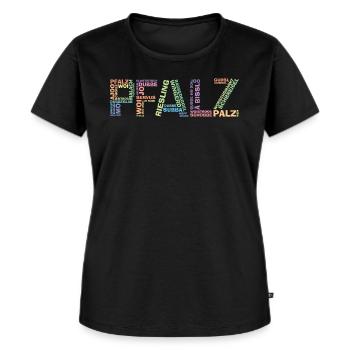 Pfalz Palz Pfälzer Dialekt Pfälzisch Schorle - Frauen Premium Bio T-Shirt - Schwarz - Vorne - Selfina (174cm)