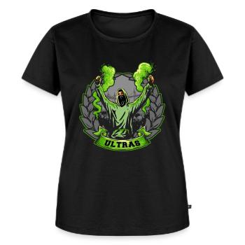 Ultras - Women's Premium Organic T-shirt - black - Front - Selfina (174cm)
