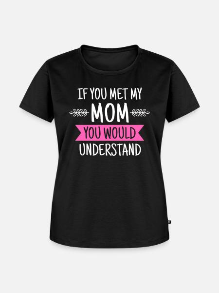 Mutti Mama Mutter Geschenkidee - Frauen Premium Bio T-Shirt - Schwarz