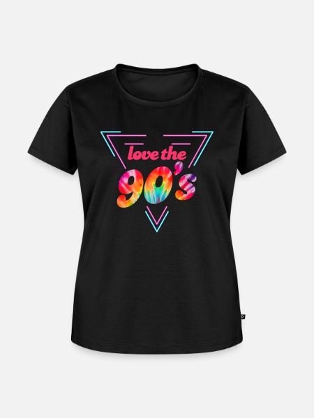 Musik 90er - Frauen Premium Bio T-Shirt - Schwarz