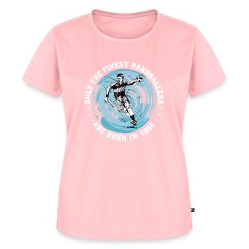 Handballspieler Handballer Jahrgang 1954 - Frauen Premium Bio T-Shirt - Rosa - Vorne - AI Model Female 172 dark (172cm)