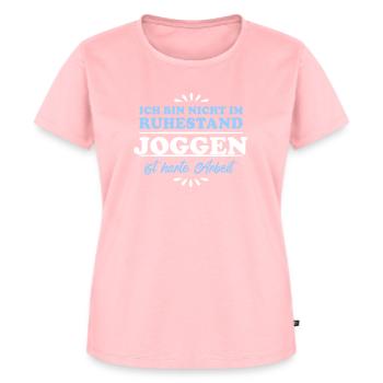 Pensionné Retraité Jogger - T-shirt Premium bio Femme - rose - Devant - AI Model Female 172 dark (172cm)