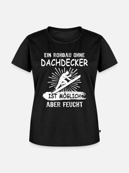 Dachdecker - Frauen Premium Bio T-Shirt - Schwarz