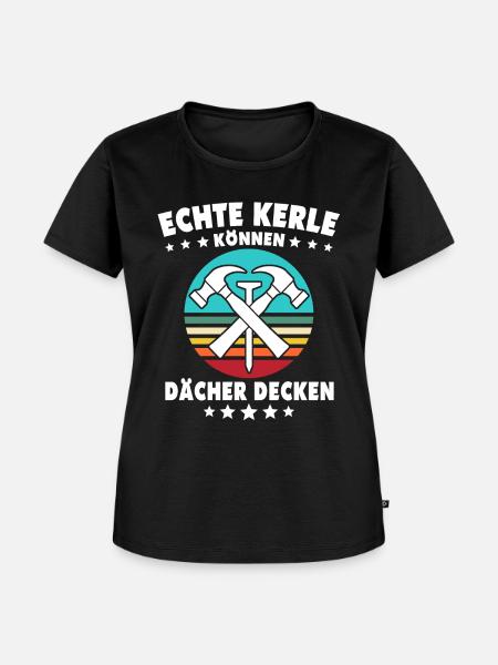Dachdecker Dächer Decken Dachdecken - Frauen Premium Bio T-Shirt - Schwarz