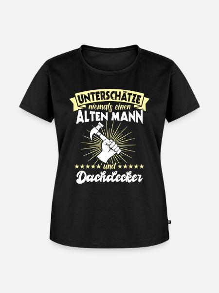 Dachdecker Dächer Decken Dachdecken - Frauen Premium Bio T-Shirt - Schwarz