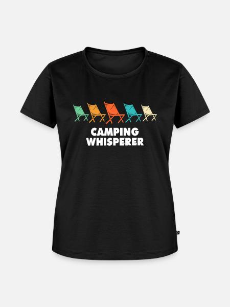 Camping Campingplatz Campen - Frauen Premium Bio T-Shirt - Schwarz