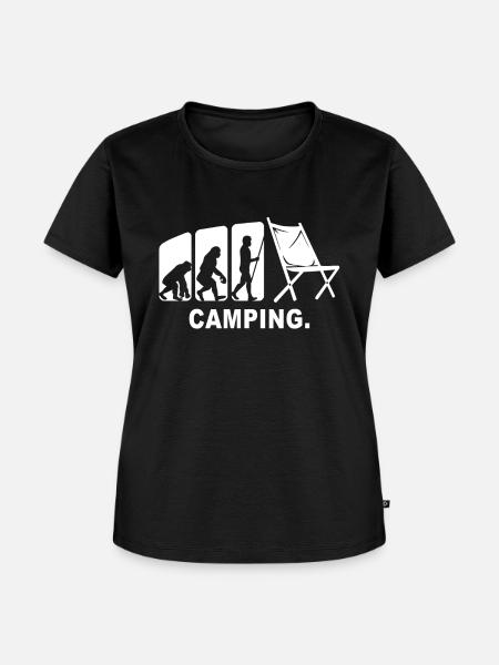 Camping Campingplatz Campen - Frauen Premium Bio T-Shirt - Schwarz