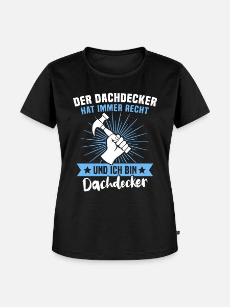 Dachdecker Beruf Dachdecken - Frauen Premium Bio T-Shirt - Schwarz