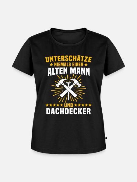 Dachdecker Handwerker Dachdecken - Frauen Premium Bio T-Shirt - Schwarz