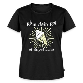 Musiker Saarland Ebm E# Saarländisch - Frauen Premium Bio T-Shirt - Schwarz - Vorne - Selfina (174cm)