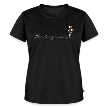 Macédoine - T-shirt Premium bio Femme - noir - Devant - Selfina (174cm)