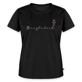 Bangladesh - Women's Premium Organic T-shirt - black - Front - Selfina (174cm)