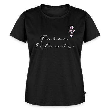 Färöer Inseln - Frauen Premium Bio T-Shirt - Schwarz - Vorne - Selfina (174cm)