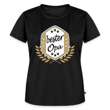 Meilleur grand-père - T-shirt Premium bio Femme - noir - Devant - Selfina (174cm)