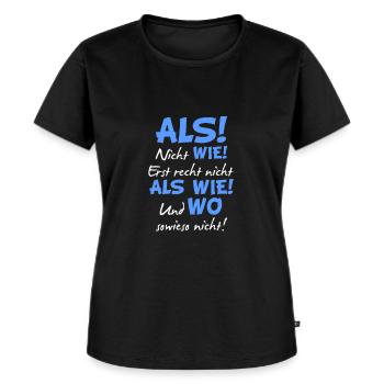 Grammatik Deutsch Lehrer - Frauen Premium Bio T-Shirt - Schwarz - Vorne - Selfina (174cm)