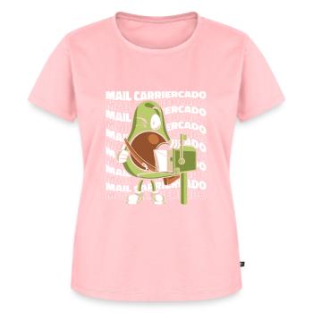Postbote Brief Kurier Briefträger - Frauen Premium Bio T-Shirt - Rosa - Vorne - AI Model Female 172 dark (172cm)