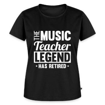 Music Teacher Music Teacher - Women's Premium Organic T-shirt - black - Front - Selfina (174cm)