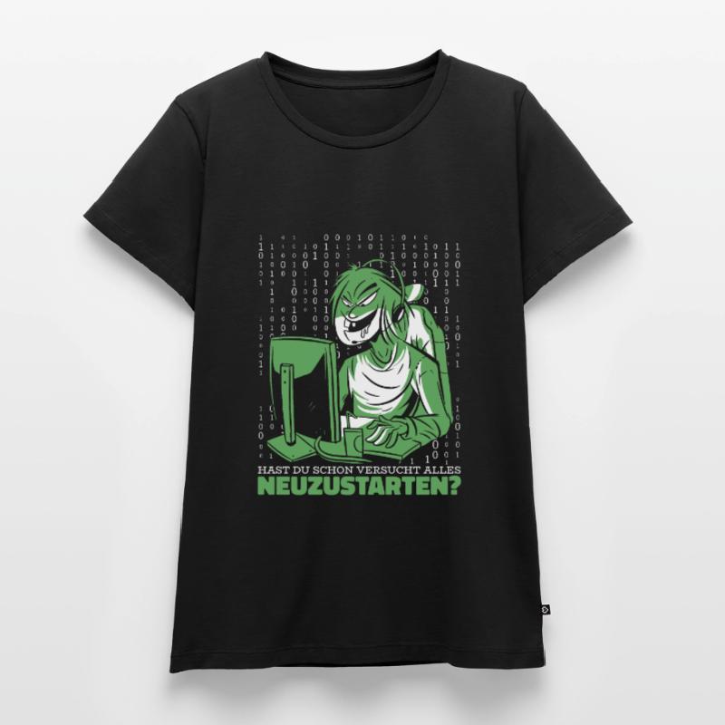 Entwickler Coder Programmierer Computer Frauen Premium Bio T-Shirt