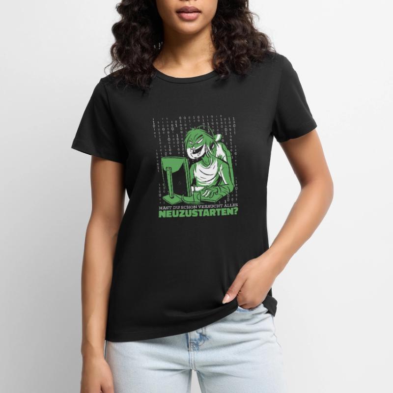 Entwickler Coder Programmierer Computer Frauen Premium Bio T-Shirt