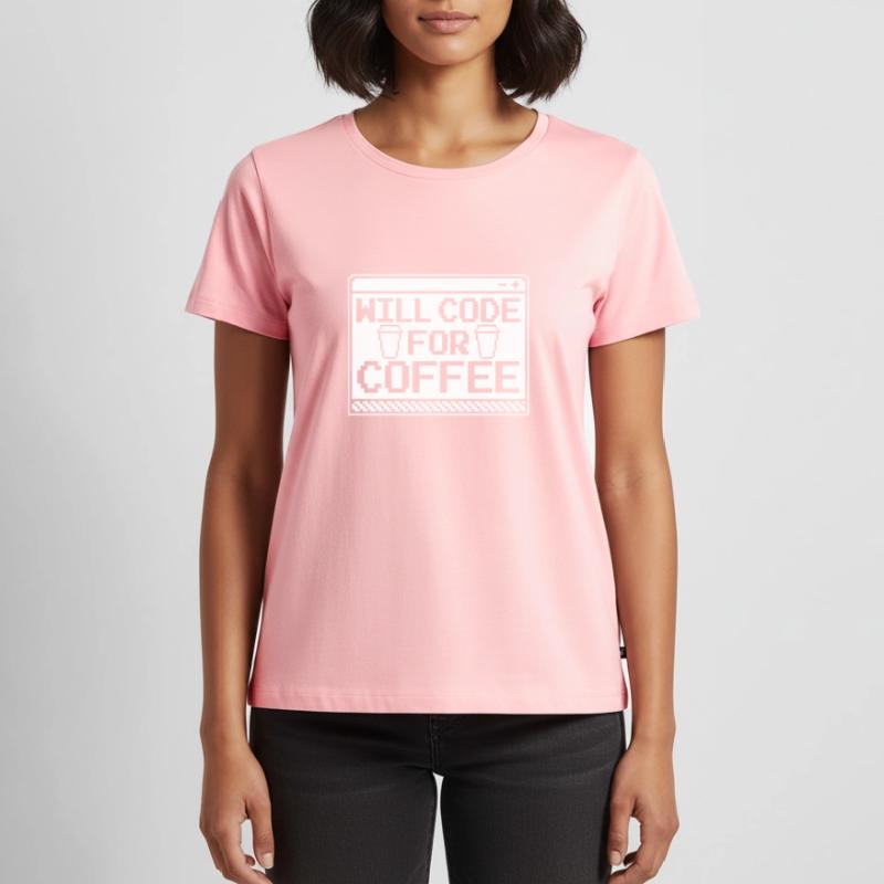 Developer Coder Programmer Coffee Women's Premium Organic T-shirt