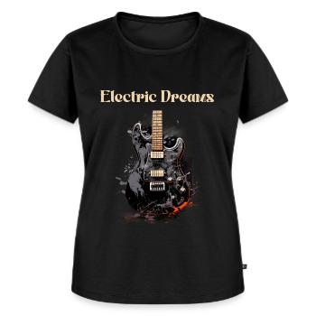 Electric Dreams Lustiges Zitat Gitarrenlehrer - Frauen Premium Bio T-Shirt - Schwarz - Vorne - Selfina (174cm)