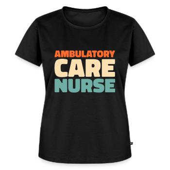 Krankenschwester Infirmière en soins ambulatoires - T-shirt Premium bio Femme - noir - Devant - Selfina (174cm)