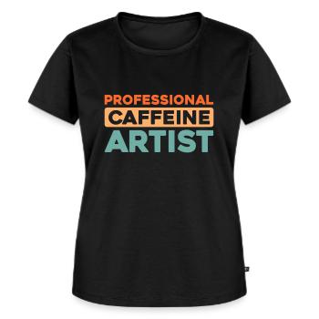 Barista - Women's Premium Organic T-shirt - black - Front - Selfina (174cm)