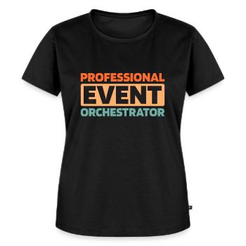 Event planner - Women's Premium Organic T-shirt - black - Front - Selfina (174cm)