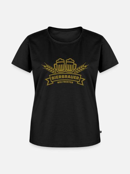 Bierbrauer - Frauen Premium Bio T-Shirt - Schwarz