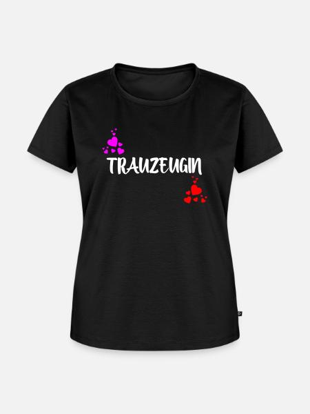 Trauzeugin - Frauen Premium Bio T-Shirt - Schwarz
