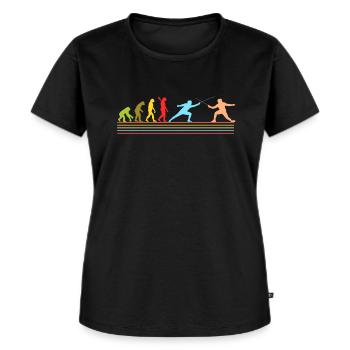 L’escrime - T-shirt Premium bio Femme - noir - Devant - Selfina (174cm)