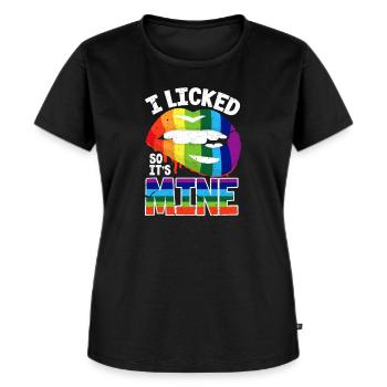 LGBT - Frauen Premium Bio T-Shirt - Schwarz - Vorne - Selfina (174cm)