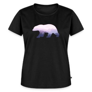 Ours ours ours montagnes ours brun cadeau grizzly - T-shirt Premium bio Femme - noir - Devant - Selfina (174cm)