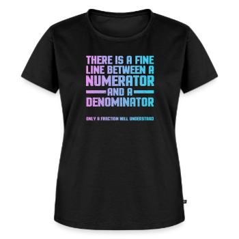 Mathe - Frauen Premium Bio T-Shirt - Schwarz - Vorne - Selfina (174cm)