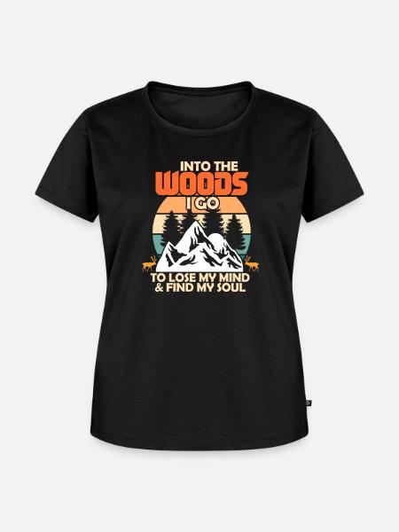 Wald - Frauen Premium Bio T-Shirt - Schwarz
