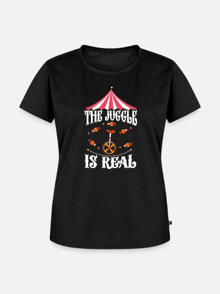 Zirkus - Frauen Premium Bio T-Shirt - Schwarz