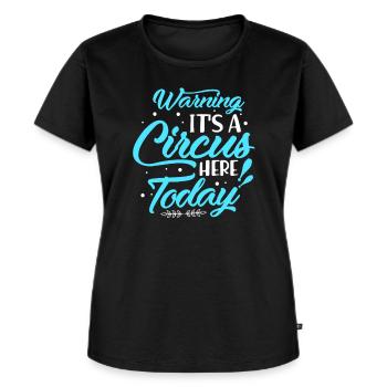 Zirkus - Frauen Premium Bio T-Shirt - Schwarz - Vorne - Selfina (174cm)