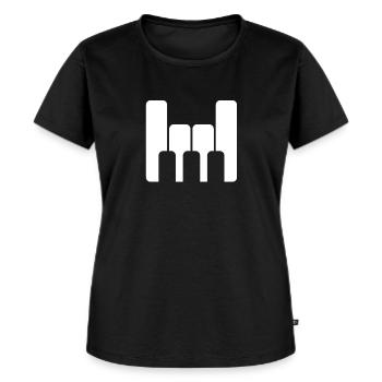 Piano Rock - Frauen Premium Bio T-Shirt - Schwarz - Vorne - Selfina (174cm)